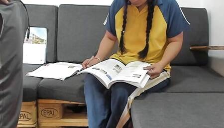 Homemade Schoolgirl! Mexican Student in Physical Education Uniform On! HD Home Video!