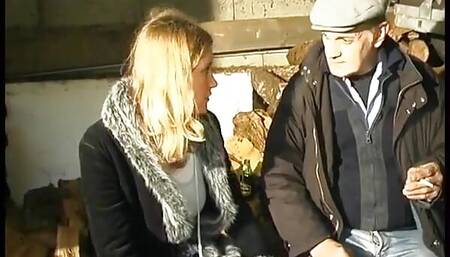 Teen Blonde Analysed in Threeway with Step-dad