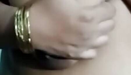 bbw desi wife boobs and pussy play on call for her boyfriend