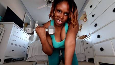 Lifting Dumbells & Ass