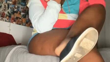 Crossed Legs Flat Dangling JOI