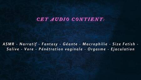 [French Audio Porn] The Giantess uses you as a dildo and fucks herself with you