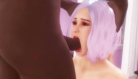 BBC Cum in my Anime Sisters Mouth in Cuckold House Sex Game Scene by WaifuGamer