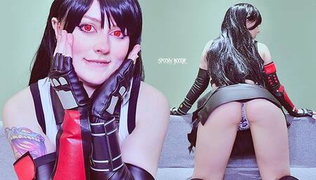 FEMDOM Role-Play: Tifa Lockhart ruined your orgasm and let you cum only if you'll wedgie yourself