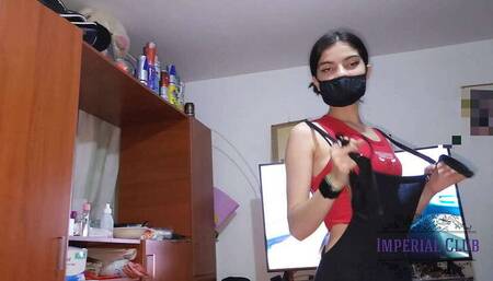 Laura models her lingerie for me, leading to multiple rounds of passionate sex
