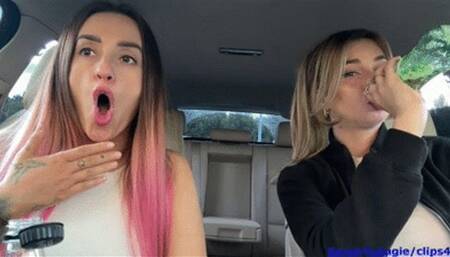 Public lesbian burping