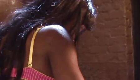 Cocoa Shanelle an uninhibited ebony brunette woman gets her