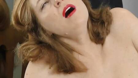 Lonely teacher plays with her wet slit