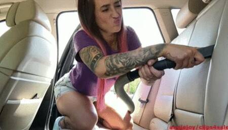 One Dirty car & one SEXY cleaning lady mp4