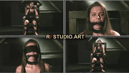 Leya - Upper Body Tickling on a Chair + Cleave Gag and Bit Gag with Lots of Drool (HD 720p MP4)