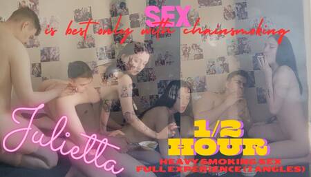 Sex is only best with Chainsmoking (Full experience, 4K)