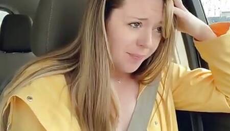 Thankful for My Raincoat Cuz My Pussy Is Pouring! Rainy Day Starbucks Drive Thru with My Lush!!