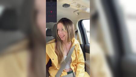 Thankful for My Raincoat Cuz My Pussy Is Pouring! Rainy Day Starbucks Drive Thru with My Lush!!