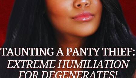 Taunting a Panty Thief: Extreme Humiliation for Degenerates (Roleplay and Fantasy)