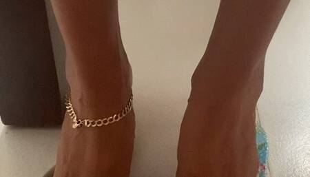 Baby Blue Polish & Flip Flops