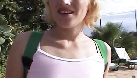 Bondage Blonde From Beach Is Addicted to Sex