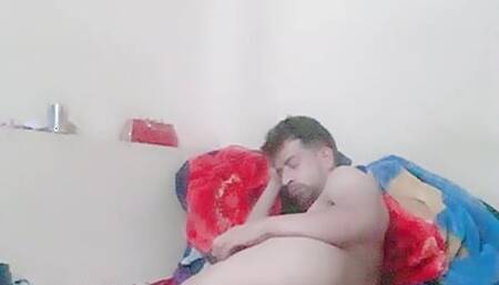 Hot dad masturbating hard