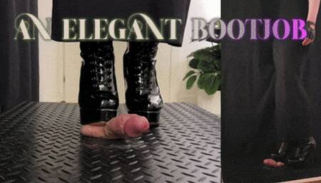 An Elegant Bootjob in Black High Heels - (Double Version) - TamyStarly - Trample, Crushing, Trampling, Bootjob, Ballbusting, CBT