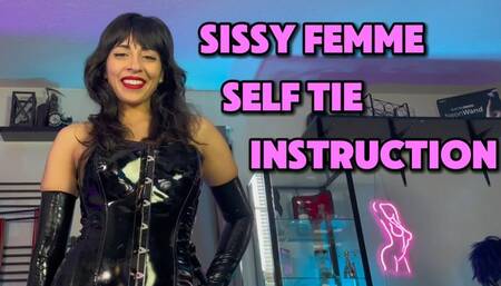 Sissy Femme Self Tie Instruction (Female Domination)