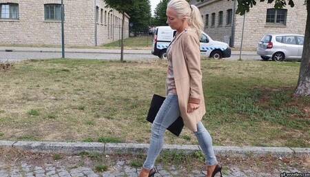 Feet tickling in the hotel lobby HD mp4 1920x1080