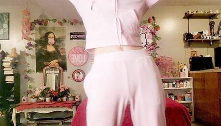 Baby Pink PlayBoy Velour Tracksuit