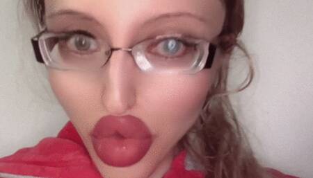 Part 2 Girl in Big Huge Eye Glasses is telling her life story about her worries and difficulties in life story in Russian language