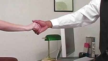 A Very Horny Blonde Tells Her Doctor Her Problems and Then Takes His BBC Anally