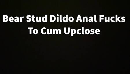 Bear Stud Dildo Anal Fucks To Cum Upclose
