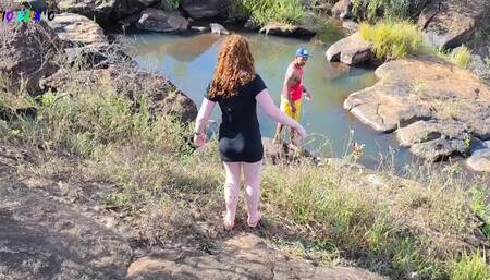 Swimming Pool in the Middle of the Woods Sex Performed in Daylight by a Married Man and a Young Girl