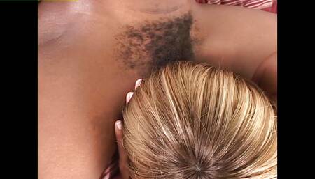 Hairy ebony lesbians all night long