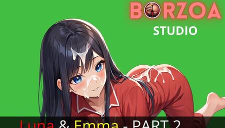 Futa Girl 18yo Teen Cumshot Her Older Sexy Brunette Stepsister with Big Dick After Deep Throat