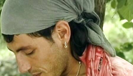 A slender blonde babe from Germany fucking outdoors in her sexy panthose