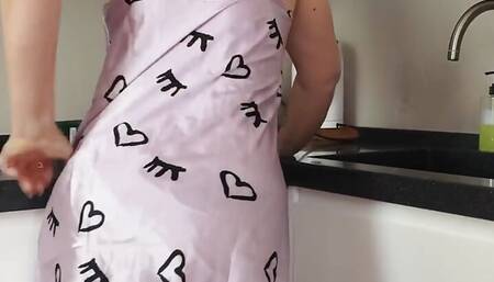 Auntjudys - 48yo Mature MILF Nadine Gets Frisky in the Kitchen