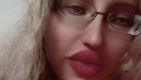 Part 4 Girl in Big Huge Eye Glasses is telling her life story about her worries and difficulties in life story in Russian language