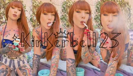 Smoking TWO Newport cigarettes for breakfast - Kinkerbell