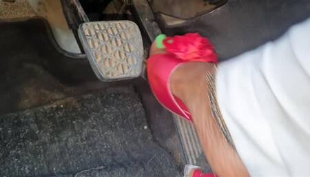 CRANKING IN MY RED HEELS