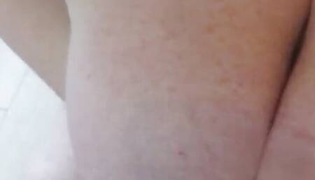 I suck my stepson's hard cock and get cum on my tits