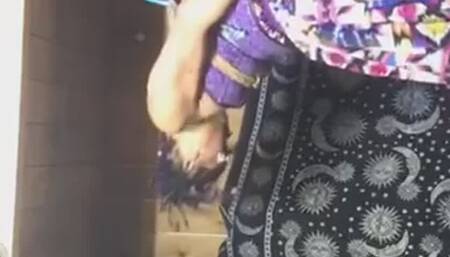 An challenging Self Suspension in my Favorite Purple Corset