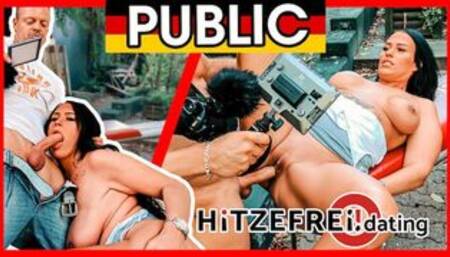 MILF Zara MENDEZ banged in the middle of Berlin!