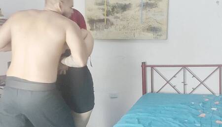 he catches me and tickles me