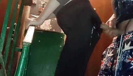 sex in the entrance to the mouth and ass in tights