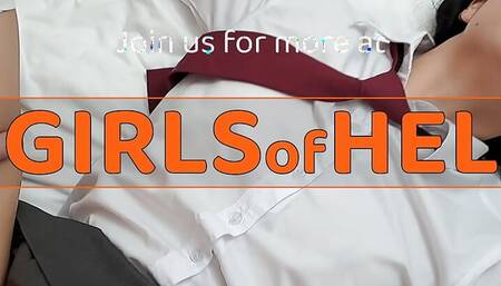 Kinky Asian teen in Japanese kimono gets tied up and fucked