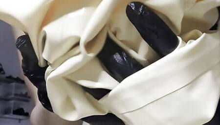 Medical Mistress Undressing White Latex ASMR