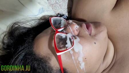 Student goes in her house fucks her ,cums on her face ,she has a big squirt while she is in the bedroom