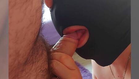 Amateur Teen Wife Blowjob by Masked WaifuGamer
