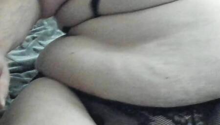Huge Sissy Chub in Lace - Big Cumshot