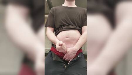 Horny at work and jacking off