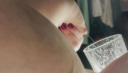 Making you a glass of milk. Would you drink?