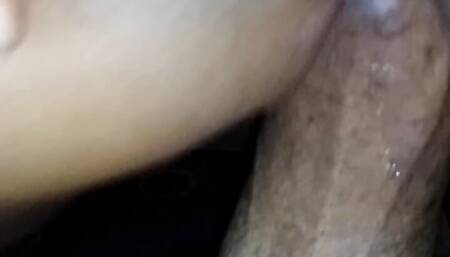 He wanted my cock so much that he just tip it and e came