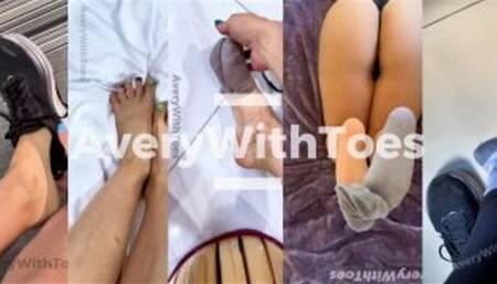 First Sweaty Sock and Shoe Removal Compilation - 5 Videos - SD